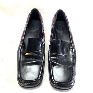 Gucci Black and Red Loafers